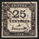 Timbres-Taxe N°5, 25c Noir, Oblitéré - TB - 1859-1959 Oblitérés