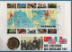 UK NUMISLETTER A WORLD AT WAR 1941 1 Crown 1965 QEII KM# 910 Churchill  VERGOLDET GOLD PLATED - 25 New Pence