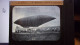 PHOTO LEGENDEE SUR VERRE BALLON DIRIGEABLE  LEBAUDY  SORTANT DE SON HANGAR - Glass Slides