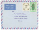 P2947 - IRAK. 1969, 2 COMMERCIAL COVERS TO THE US, THE 2 BENEFIC STAMPS HAVE, SHIFTED OVERPRINT!!!! - Irak