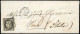 Obl. 3 - 20c. Noir (touché En Bas) Obl. Grille S/lettre Frappée Du CàD De POITIERS Du 27 Mars 1850 à Destination De VENI - 1849-1850 Cérès