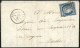 Obl. 4 - 25c. Bleu Obl. Grille S/lettre Frappée Du CàD D'APT Du 1er Juillet 1850 à Destination De AVIGNON. 1er Jour Du N - 1849-1850 Ceres