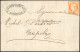 Obl. 38 - 40c. Orange Obl. Griffe COI PASTALI FRANCESI S/lettre Manuscrite De MARSEILLE Le 18 Juin 1874 à Destination De - 1870 Beleg Van Parijs