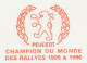 Specimen Meter Sheet France 1987 Rally Cars - Peugeot - World Champion - Other & Unclassified
