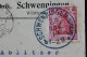 CP 23-NOV-1910 SCHWENINGEN(NECKAR) B1 2N SUR 10 PF DEUTSCHES REICH POUR STE. SUZANNE FRANCE - Briefe U. Dokumente