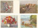 Suisse Pro Infirmis Lot #4 Pcards Used 1940/41 Bachmann Perrelet Burgen Giacomini-Picard - Lotes/Colecciones