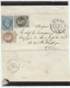Septembre 1871- Chartres 27 Oct 71 Combinaison Avec  3 Laures : 1c + 4c + 20c   Sans Correspondance - 1863-1870 Napoleon III With Laurels