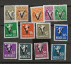 1941 MNH Norway Mi 237-362X (with Watermark) Postfris**  CERTIFICATE - Nuevos