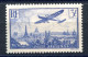 RC 27310 FRANCE COTE 45€ PA N° 12 - 3f AVION SURVOLANT PARIS NEUF ** MNH ( PETITE TACHE SUR UNE DENT EN HAUT ) - 1927-1959 Nuovi