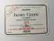 1978 Etiquette AUSTRALIA ORLANDO JACOB'S CREEK CLARET SHIRAZ CABERNET MALBEC SILVER MEDAL 1979 - Otros & Sin Clasificación