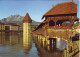 (99). Suisse. Luzerne Luzern Lac Des 4 Cantons & Pont De La Chapelle & Kurort Vitznau - Lucerne