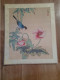 Peinture Sur Soie  XX E  Peinte A La Main En Chine - Signee - Fleur -  Oiseau - Arte Asiatica