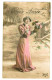 CPA Fantaisie Femme . Heureuse Année . 1911 - Frauen