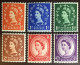 Great Britain 1957 Graphite Lined Definitives Set MNH - Unused Stamps