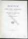 Rivista Di Storia Arte Archeologia Prov. Di Alessandria - Anno I Completo 1892 - Sonstige & Ohne Zuordnung