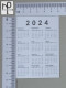 CALENDARS  - COGUMELOS - 2024 - 2 SCANS  - (Nº58753) - Small : 2001-...