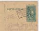 Hungary Ungarn 1930s Postal Stationery Card PSC 10F, Entier, Ganzsache, With Törökszentmiklós Rectangular Postmark (618) - Entiers Postaux