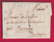 DEBOURSE MANUSCRIT DE MONTAUBAN DE BRETAGNE ILLE ET VILAINE 1785 LENAIN N°3 INDICE 21 DEPART PARIS LETTRE - 1701-1800: Vorläufer XVIII