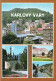 KARLOVY VARY, MULTIPLE VIEWS, ARCHITECTURE, PARK, TOWER, CZECH REPUBLIC, POSTCARD - Tchéquie