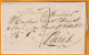 1813 - Département Conquis - Lettre Pliée Avec Correspondance De 95 MAESTRICHT En Rouge, Pays Bas Vers Paris - 1792-1815: Dipartimenti Conquistati