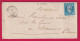 N°22 GC 1340 DOULAINCOURT HAUTE MARNE BOITE RURALE F DE ROCHES POUR CHAUMONT LETTRE - 1849-1876: Période Classique