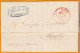 1843 - Lettre Pliée Avec Corresp En Italien De Livorno Livourne Leghorn Toscana Vers Malta Malte - Par Vapeur Français - 1. ...-1850 Prephilately