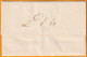 1843 - Lettre Pliée Avec Corresp En Italien De Livorno Livourne Leghorn Toscana Vers Malta Malte - Par Vapeur Français - ...-1850 Voorfilatelie