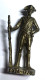 Figurine Soldat En Métal Doré Des USA 1776 - Kinder Années 80 - Soldats De Plomb