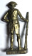 Figurine Soldat En Métal Doré Des USA 1776 - Kinder Années 80 - Soldados De Plomo