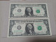 Pareja Correlativa Estados Unidos, 1 Dólar, Año 2006, UNC - A Identificar