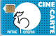 CARTE²°-FR- CINEMA-CINE-PATHE-SC3-COQ BLEU FOND POINTILLE-Sans N° Série--TBE /RARE - Kinokarten