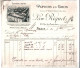 Papiers En Gros. Léon Riquet. Paris. Ancienne Mon Riquet Rohaut & Fils. à M. Guermomprez  Imprimeur à Lille. 1908. - 1900 – 1949