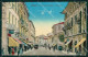 Napoli Città Riviera Chiaia Tram Torretta PIEGHINA Cartolina MX5761 - Napoli