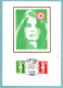 Carte Maximum 1991 - Marianne Du Bicentenaire (Briat) - 2,20 F Vert Et 2,50 F Rouge - YT 2714 Et 2715 - Paris - 1990-1999