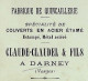 CPA Commerciale 88 DARNEY Vosges - Fabrique De Quincaillerie CLAUDE-CLAUDEL & FILS - Darney
