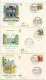 Germany, Berlin 1964-65 7 FDCs Scott 9N215-9N220, 9N222 German Architecture For A Mix Of Towns - 1948-1970