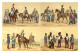 LOT DE 12 CARTES COSTUME DE MILITAIRE FRANÇAIS 1860 REIMPRESSION DE CARTES ANCIENNES COLLECTION E.B.1970 - Uniformes