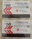 Private Issued Autelca 1996 Merry Christmas And Doraemon, Set Of 2, Mint, All With Same Serial Number 1110 - Hong Kong