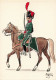 UNIFORME - ESPAGNE - REGIMENT CHASSEURS à CHEVAL - MADRID - 1811 - ILLUSTRATEUR; BUENO - CARTE ( 9 X 12,8 Cm) - Uniformes