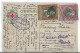 RUSSIE CARTE POSTALE ANCIENNE 1915 - ILLUSTRATION CARAN D ACHE, CROIX ROUGE, VIGNETTE, TIMBRES - RARE DOCUMENT A SAISIR - Rusia