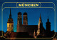 Ansichtskarte München Frauenkirche, Alter Peter, Rathaus Bei Nacht 1991 - München