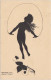  Schattenschnitt-Ansichtskarten: Diefenbach Göttliche Jugend 1. Blatt 9 1918 - Scherenschnitt - Silhouette