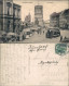 Ansichtskarte Düsseldorf Marktplatz, Markttreiben - Straßenbahn 1918  - Düsseldorf