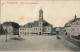 Ansichtskarte Königsbrück Kinspork Marktplatz, Geschäfte, Auto 1912 - Koenigsbrueck