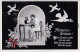 Ansichtskarte  Herzensgrüße: Tauben, Frau - Patriotika 1916  - War 1914-18