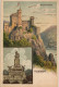 Bingen Am Rhein Burg Schloss Rheinstein (Eindruck Reklame Thee-Messmer) 1900 - Bingen