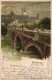 Haidhausen-München Maximiliansbrücke - Signierte Künstlerkarte 1899 - München