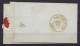 L. De Pâturages Affr. N°7 P65 Càd JEMMAPES /15 JUIL 1851 Pour Libraire à BRUXELLES (au Dos: Càd BRUXELLES) - 1851-1857 Medaillons (6/8)
