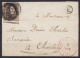 L. De SOUVRET Affr. N°6 Càd FONTAINE L'EVEQUE /3 NOV 1851 Pour Banquier à CHARLEROI - Boîte "U" (au Dos: Càd Arrivée CHA - 1851-1857 Medallones (6/8)