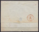 L. De Murzaut (?) Affr. N°4 Càd GHEEL /24 DEC 1850 Pour ANVERS - Boîte Rurale "W" (au Dos: Càd ANVERS) - 1849-1850 Medaillen (3/5)